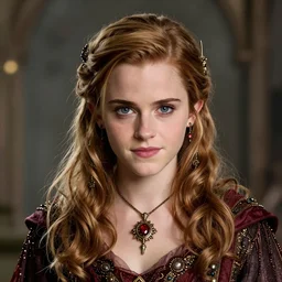 portrait of a cute emma watson wearing intricate wizard accessories and clothes by greg rutkowski, digital art, trending on artstation, hd, 8 k, highly detailed, good lighting, beautiful, epic, masterpiece
