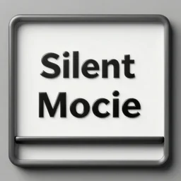 a silent movie text frame
