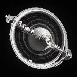 a torus shaped space station made of white metal orbiting jupyter, view from above, endless cosmos in the background, 8K resolution, unreal engine, realistic, highly detailed, digital painting, artstation, concept art, illustration