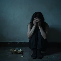 sadness to eat alone, dark, dystopian, sadness
