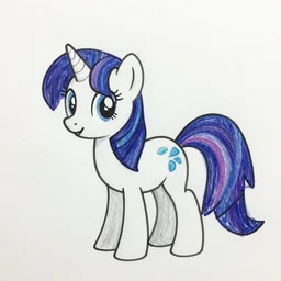 jordan peterson drawn by a my little pony fan, crayon on paper