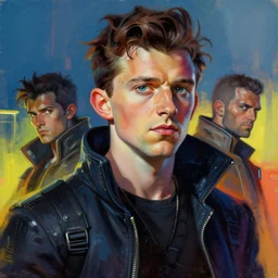 character portrait cyberpunk blade runner 2 0 4 9 tom holland, character design, painting by gaston bussiere, katsuya terada, frank frazetta, tom of finland, trending on artstation