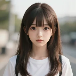 a cute anime girl portrait, Realistic, digital art, cinematic, anime style ,