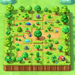 nintendo 64 screenshot of a ecology based real time strategy, permaculture, nature, ecosystem, landbuilding