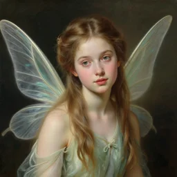 a portrait of a beautiful teen fairy, realistic painting, classical painting, high definition, digital art, matte painting, very detailed, realistic