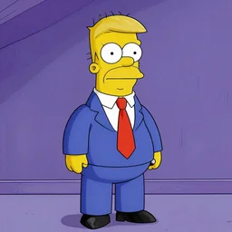 donald trump as a character in the simpsons