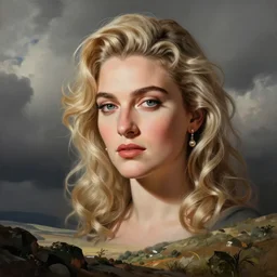 caricature of madonna, by philip burke