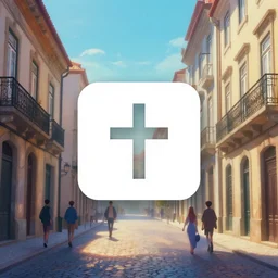 centered icon stylized minimalist nazare portugal, loftis, cory behance hd by jesper ejsing, by rhads, makoto shinkai and lois van baarle, ilya kuvshinov, rossdraws global illumination