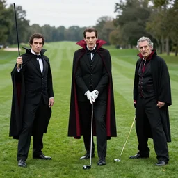 Vampires playing golf