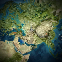 map of fantasy world