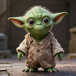 yoda as slenderman
