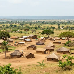 African village in west Tanzania