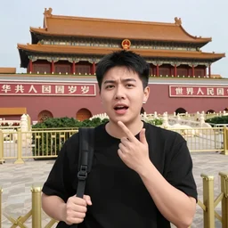 YouTuber reacts to Tiananmen Square, YouTube thumbnail
