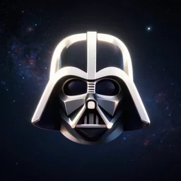 darth vader, face icon, stylized, minimalist, portrait, by loftis cory, behance, hd, by jesper ejsing, by rhads, makoto shinkai and lois van baarle, by ilya kuvshinov, global illumination, rimlight, bokeh, octane render, dark sky in background, galaxy