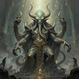 portrait shot of cthulhu, a scenic dystopian environment, intricate, elegant, highly detailed, centered, digital painting, artstation, concept art, smooth, sharp focus, illustration, artgerm, tomasz alen kopera, peter mohrbacher, donato giancola, joseph christian leyendecker, wlop, boris vallejo