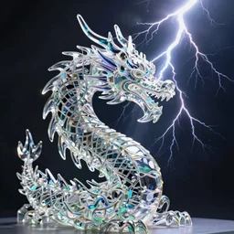 dragon made of glass, ultra realistic, photography, unreal engine, dramatic lightning, trending on artstation, photorealistic, octane render