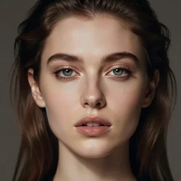 woman with swapped eyes and mouth