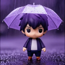 prince rogers nelson as nendoroid in a big purple rain, kodak film