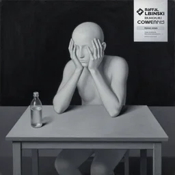 a painting of the concept of confusion on a table at night, ultrafine detailed painting by rafal olbinski, behance contest winner, pop surrealism, detailed painting, very detailed, minimalist, skeuomorphic, airbrush art