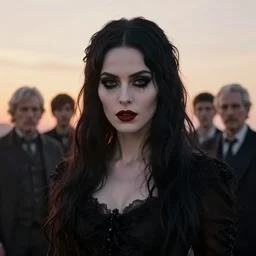 photographic portrait of a stunningly beautiful gothic female in soft dreamy light at sunset, by edward robert hughes, annie leibovitz and steve mccurry, david lazar, jimmy nelsson, breathtaking, 8 k resolution, extremely detailed, beautiful, establishing shot, artistic, hyperrealistic, beautiful face, octane render
