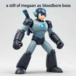 “ a still of mega man as a bloodborne boss ”