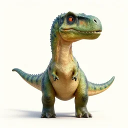 a portrait of a dinosaur, central composition, very cartoon, shape focus, high detailed, by simon stalenhag