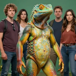 Hyperrealistic Lizard-Man, by Antonio Caparo, Ferdinand Knab, Greg Rutkowski, Amano, and Karol Bak UHD, vivid colors, photorealistic trending on artstation