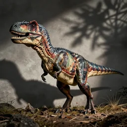velociraptor dinosaur photographed by Annie Leibovitz