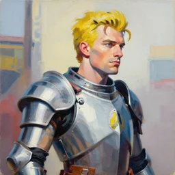 greg manchess portrait painting of partially armored andy warhol as overwatch character, medium shot, asymmetrical, profile picture, organic painting, sunny day, matte painting, bold shapes, hard edges, street art, trending on artstation, by huang guangjian, gil elvgren, ruan jia, randy vargas, greg rutkowski