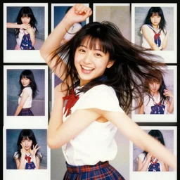 8 k hd movie shot of a japanese beautiful cute young j - pop idol actress girl, she express joy and posing. unbelievably beautiful, perfect, dynamic, epic, cinematic, 1 9 9 0 s. motion, vfx, inspirational arthouse, high budget, hollywood style, behance, netflix, instagram, photoshop, adobe lightroom after effects, polaroid kodak portra