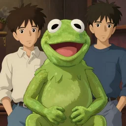 kermit the frog, portrait shinkai makoto studio ghibli studio key hideaki anno sakimichan stanley artgerm lau rossdraws james jean marc simonetti elegant highly detailed digital painting artstation pixiv
