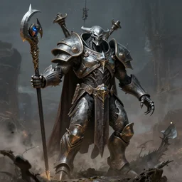 necron overlord, fantasy, highly detailed, art by greg rutkowski