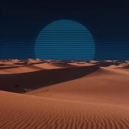 desert at night landscape, epic retrowave art, trending on art station