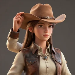 cowboy dream, masterpiece. rendered in blender, ultra realistic, smooth shading, ultra detailed, high resolution, cinematic, unreal 6