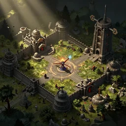 PS1 isometric rts game in the style of KKND Krossfirem Red Alert