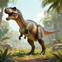 dinosaur 8 k realistic in time square
