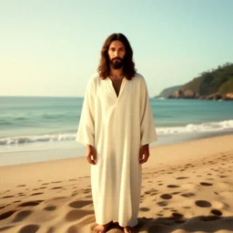 jesus at the beach