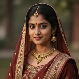 realistic photo of a beautiful brown south asian tradisional girl, very sharp focus, in the style of greg rutswoski, very hyper realistic, highly detailed, fantasy art station