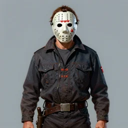 Jason Voorhees in Friday the 13th Part VI: Jason Lives (1986), highly detailed, centered, solid color background, digital painting, artstation, concept art, smooth, sharp focus, illustration, Jason Edmiston, donato giancola, Joseph Christian Leyendecker, Les Edwards, Ed Repka, WLOP, Artgerm