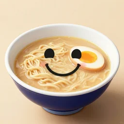 a happy bowl of ramen