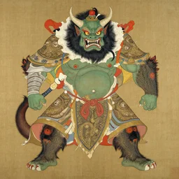 monster, character design, ming dynasty, colorful, painting by gaston bussiere, craig mullins, j. c. leyendecker, tom of finland