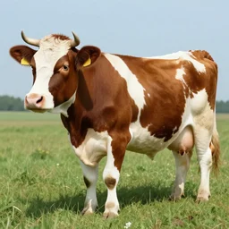 cow blob mutation (1934) colorized photograph