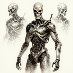 fantasy, terminator, sketch, concept - art, high detail, artstation, pinterest
