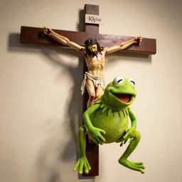 kermit the frog crucifixion, 8 k