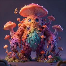 character concept of a man made of fungus, fungus monster. vibrant colors, soft lighting, 8 k, octane render. by makoto shinkai, stanley artgerm lau, wlop, rossdraws, james jean, andrei riabovitchev, marc simonetti, krenz cushart, sakimichan, d & d trending on artstation, digital art.