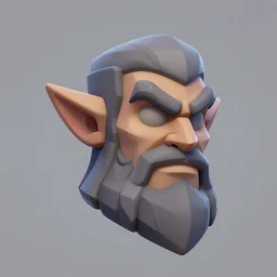 festeroot head, stylized stl, 3 d render, activision blizzard style, hearthstone style, darksiders art style