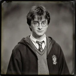 a daguerrotype photo of harry potter, award winning photo