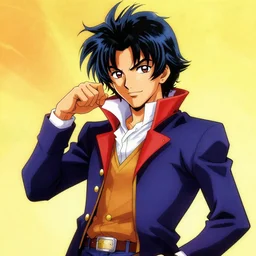 1970's George Harrison in the Ace Attorney art style
