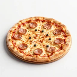 a man made of hawaiian pizza