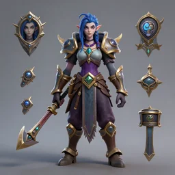 character sheet of arcane jinx (wild rift). 3d render, octane render, realistic, highly detailed, trending on artstation, 4k, trending on artstation, pixar, cgsociety, redshift render, trending on artstation, blender,